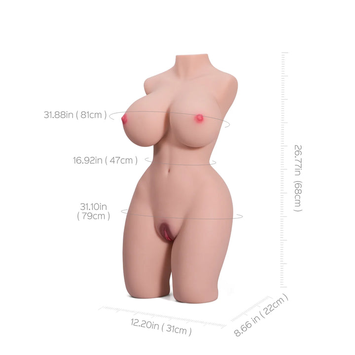 Lyra - Sex Doll Male Masturbator Pocket Pussy Life Size Female Torso Love Doll - Honeykissme