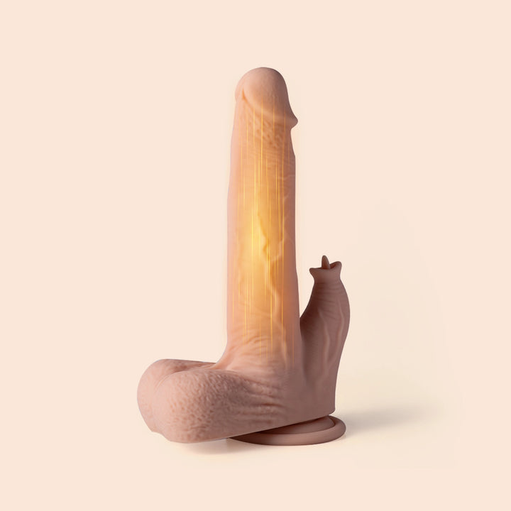 colter warm up design realistic dildo front view