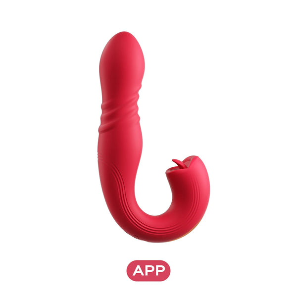 joi thrust 2 licking clitoral stimulator red vibrator