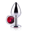 Red Gem Metal Butt Plug - Honey Play Box